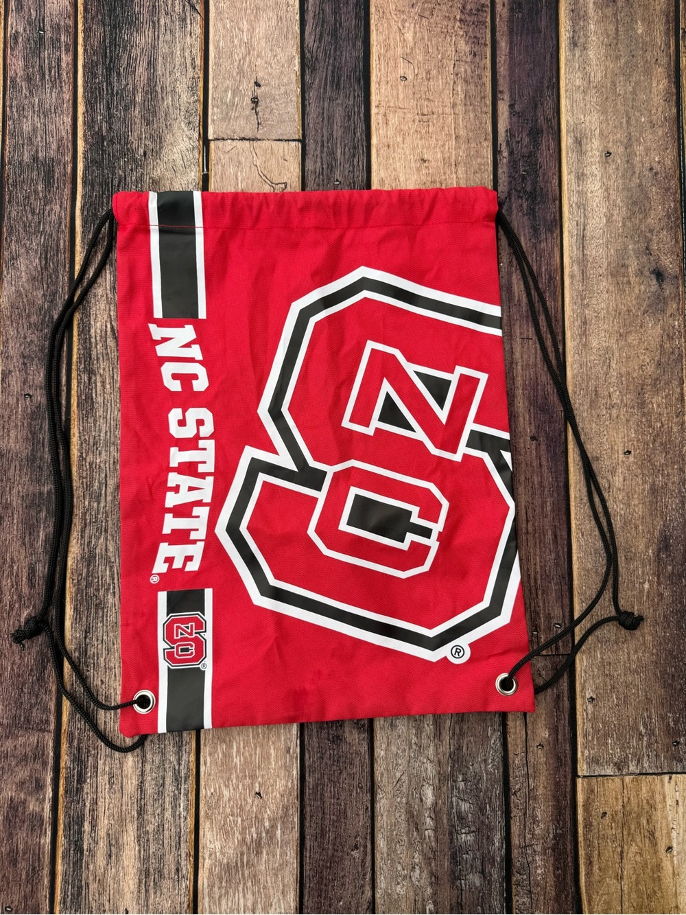 NC STATE Red Drawstring Gym Bag